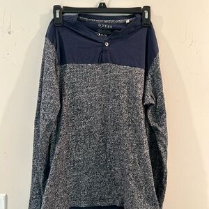 LONG SLEEVE GUESS MENS T SHIRT